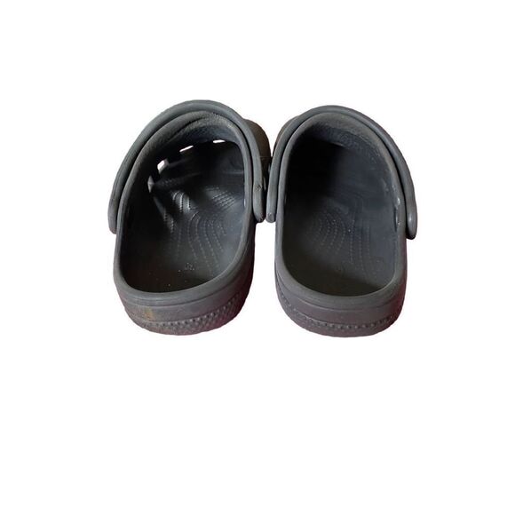 Crocs unisex, black classic strap back clog ￼youth size 12 - Picture 4 of 5